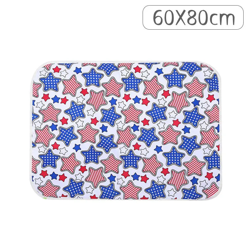 4 Size Baby Changing Mat Cartoon Cotton Waterproof Baby Sheet Changing Pad Table Diapers Urinal Game Play Cover Pet Mattress